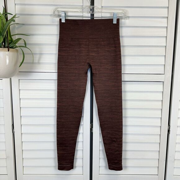 Gymshark Adapt Marl Seamless Legging Archive Cherry Brown Activewear Pant Size S - Picture 4 of 8